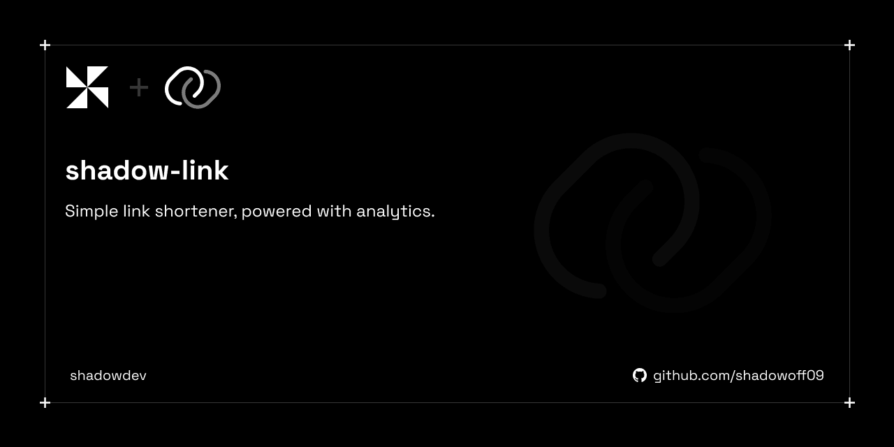 Shadow Link: Simple link shortener, powered with analytics.